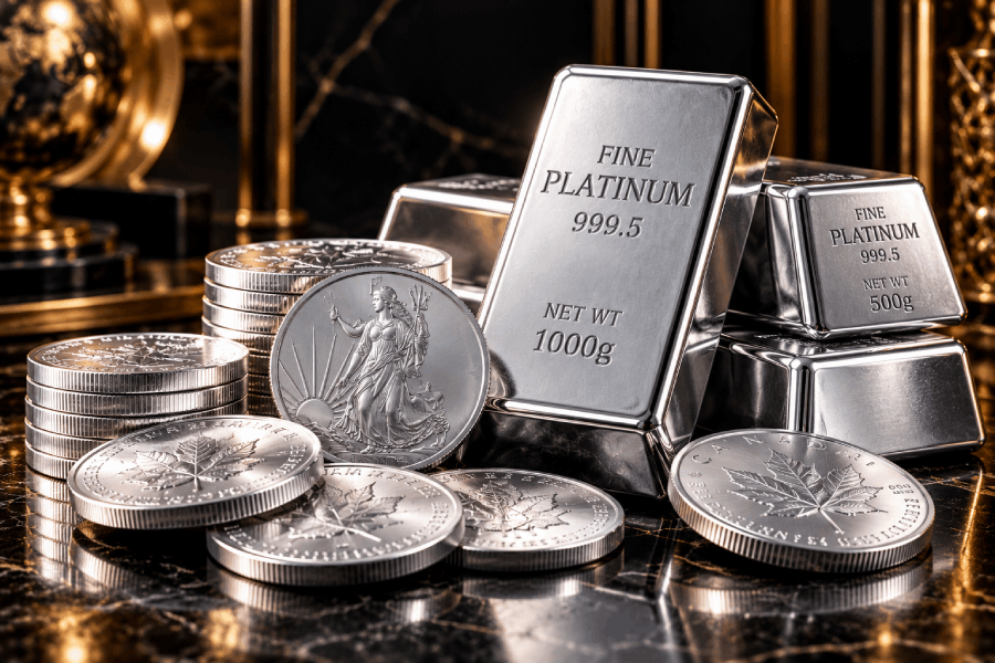 Premium platinum-toned jewellery and metal